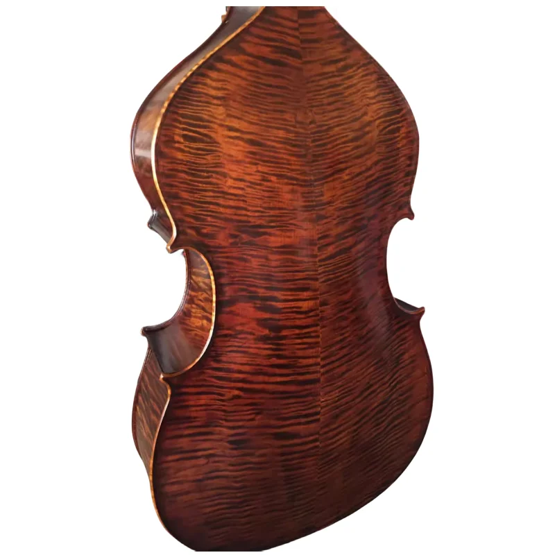 High-grade handmade solid wood Upright double bass 3/4,flamed maple back