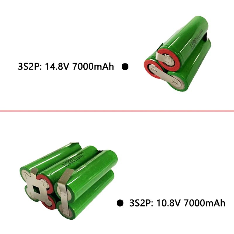 

12V US18650 Battery 7000mAh 30amps for 12.6v Screwdriver Battery Weld Soldering Strip 3S2P 12.6v Battery Pack