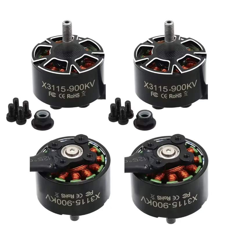 

EP RC Motor X3115 3115 900KV FPV Бесщеточный двигатель 6S Lipo Выходной вал 5 мм для RC 9 ~ 10 дюймов Пропеллер Многоосевые траверсивные дроны