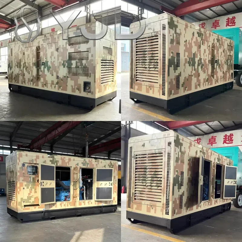Silent Open Frame Trailer Generator Set Remote Start Auto Start ATS 200KW 250kVA Water Cooled 50/60Hz