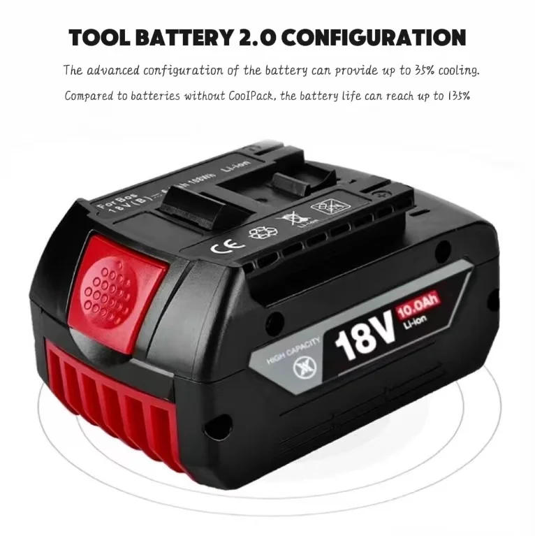 Imagem -02 - Bateria de Lítio para Bosch Power Tools Super Poupança Subscription Upgrade Charge Lifepo4 20v 12 ah 8.0ah 6.0ah Novo 2024