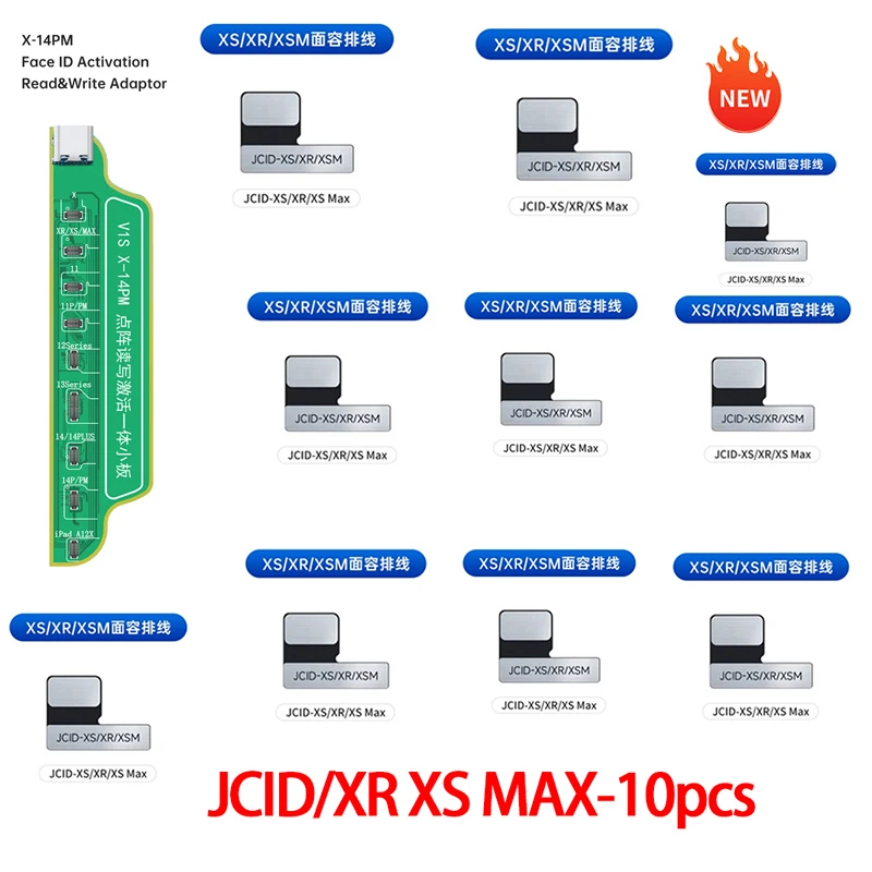 NEW JCID JC Tag Face id Flex Cable for IPhone X XR XS MAX 11 12 PRO MAX Mini Dot Matrix Repair Read and Write Data