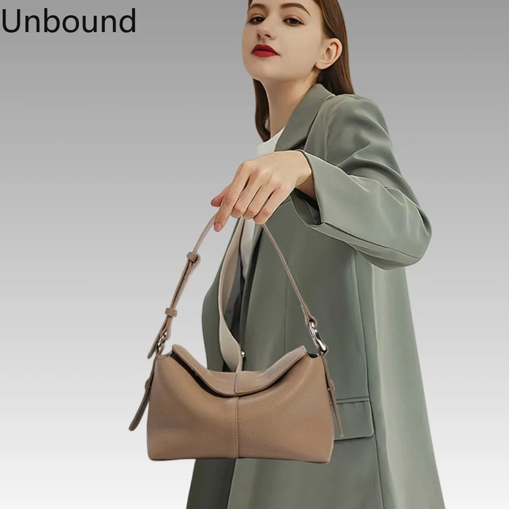 

Женская сумка-тоут из натуральной кожи (верхний слой), на плечо, через плечо, маленькая, дизайнерская, люксовая, для повседневного использования, минималистичная, трендовая