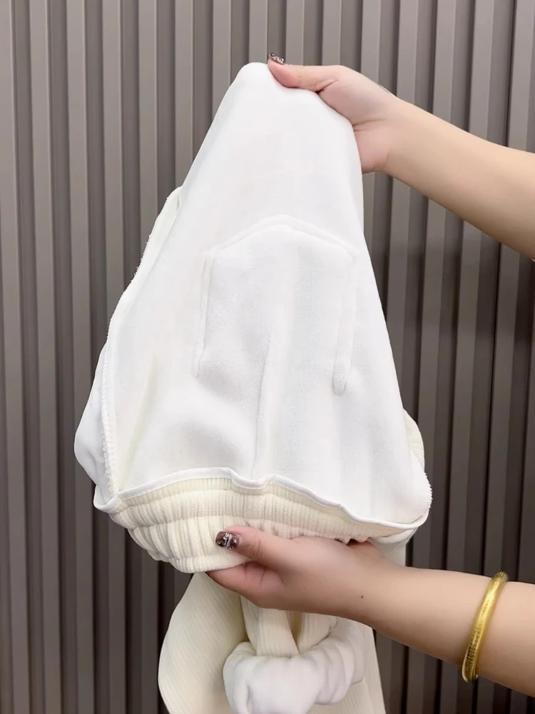 

Зимние спортивные штаны из синели, женские утолщенные повседневные брюки с высокой талией на флисовой подкладке, новинка 2026, корейские свободные брюки больших размеров, уличные