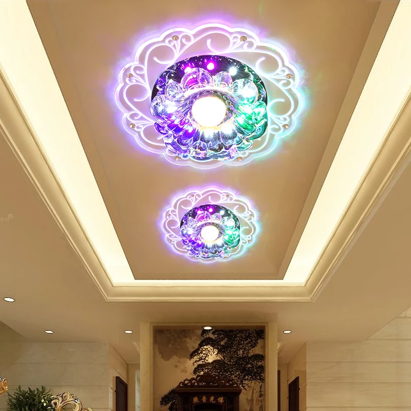 

LED Crystal Ceiling Lights Modern Ceiling Lamp Plafonnier Living Room Lights 3W Crystal Acryl Lampada Led Luminaria De Teto