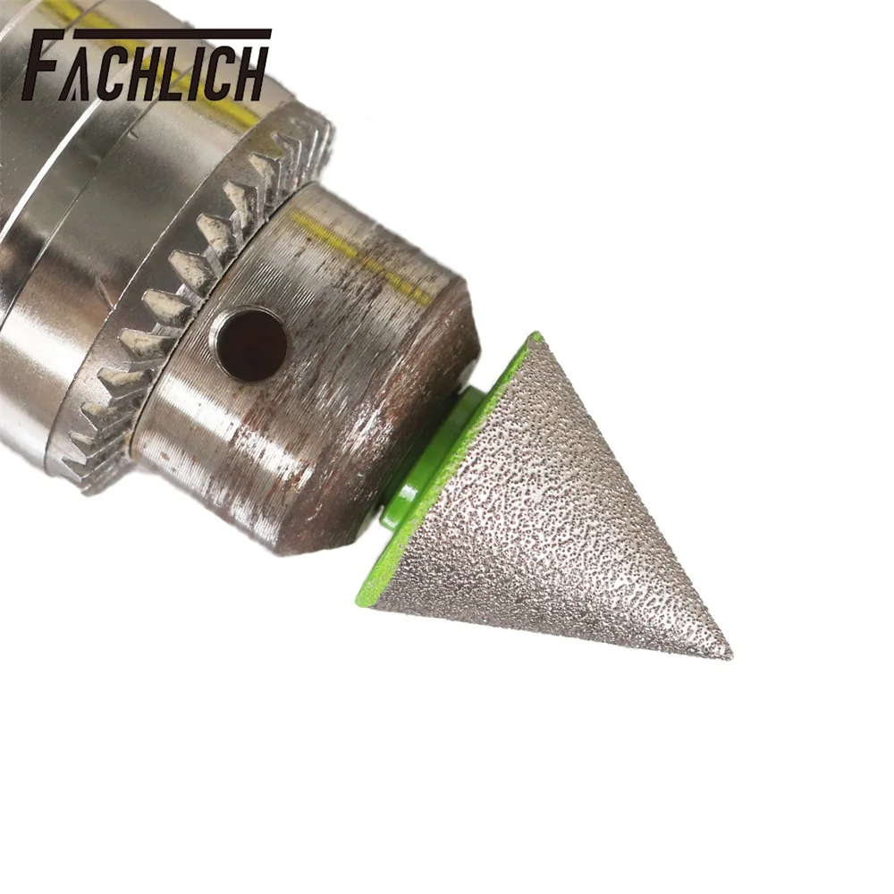 FACHLICH 1pc Dia35mm Diamond Chamfer Bits Milling Tile M14 Thread Marble Ceramic Enlarge Hole Opener Angle Grinder Taper Tools
