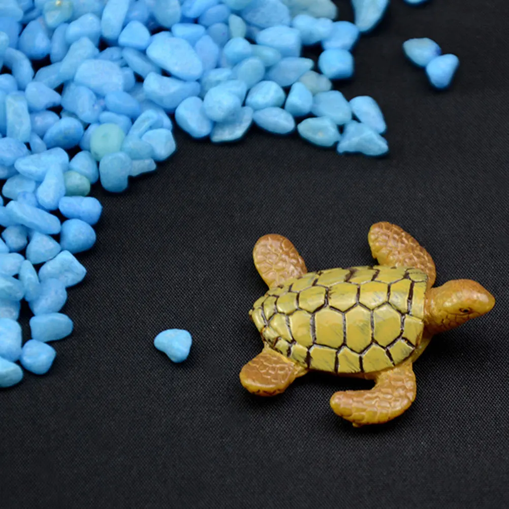 

4Pcs Turtle Ornament Resin Durable Aquarium Decor Fish Tank Adornment Creative Moss Micro Landscape for Home Desktop