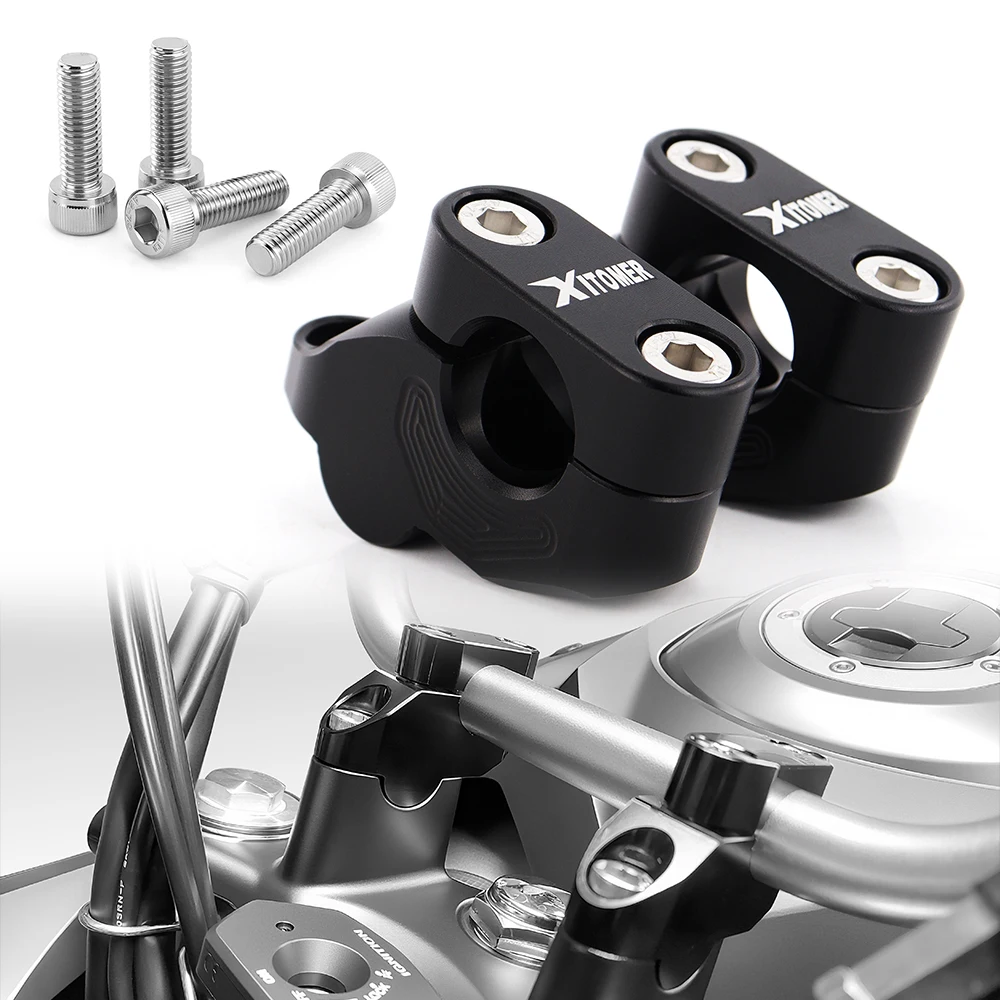 

22mm Motorcycle Handlebar Mounting Risers Fit For Honda CB900F CB1000 Dax125 FMX 650 XL1000V Monkey CTX 700 CRF300L Grom MSX125