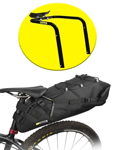 Rhinowalk Waterproof Bicycle Saddle Bag Or Stabilizer Bracket 10L-13L Large Capacity Tail Rear Bike Bag Cycling MTB Trunk