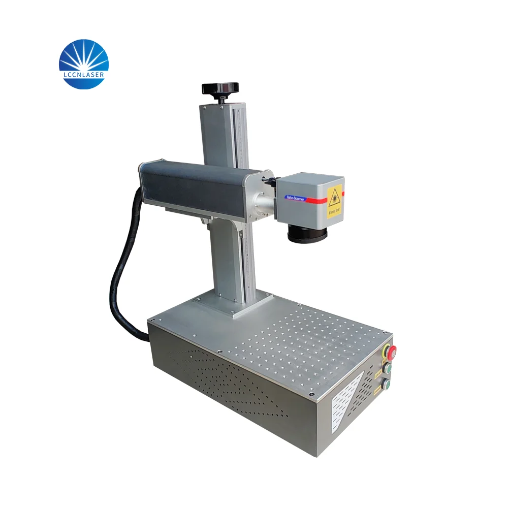 100w JPT mopa laser marking machine cut 1mm gold with portable type