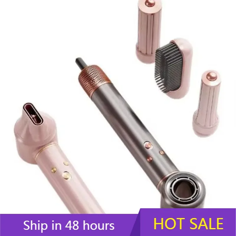 

YTYIN Высокоскоростной безлистный фен с отрицательными ионами Многофункциональный набор из пяти предметов для смены вьющихся прямых волос