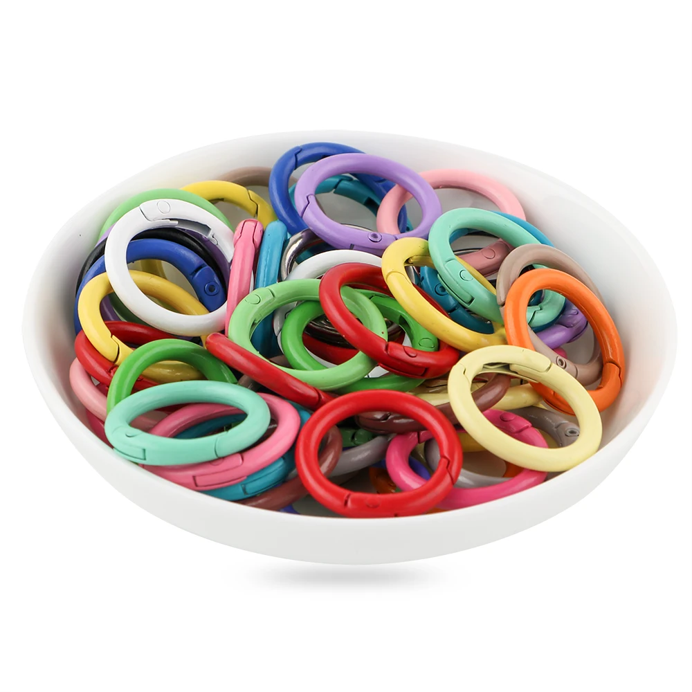 

10 шт., разноцветные кольца для украшений «сделай сам», 25 мм