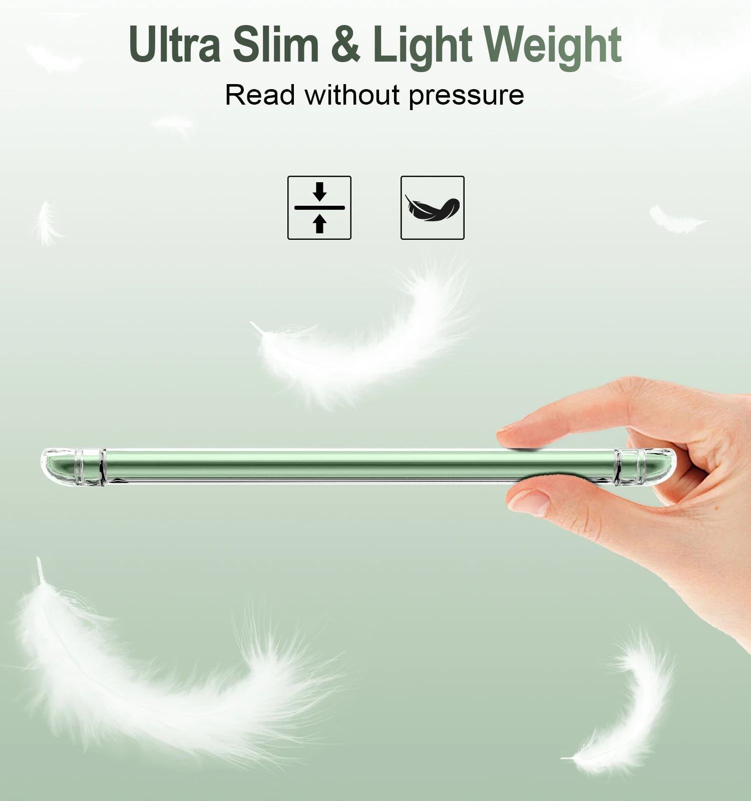 حافظة لجهاز Kindle الجديد مقاس 6 بوصات (الجيل الحادي عشر - إصدار 2024/2022)، غطاء خلفي ممتص للصدمات من مادة TPU شفافة وناعمة للغاية #5