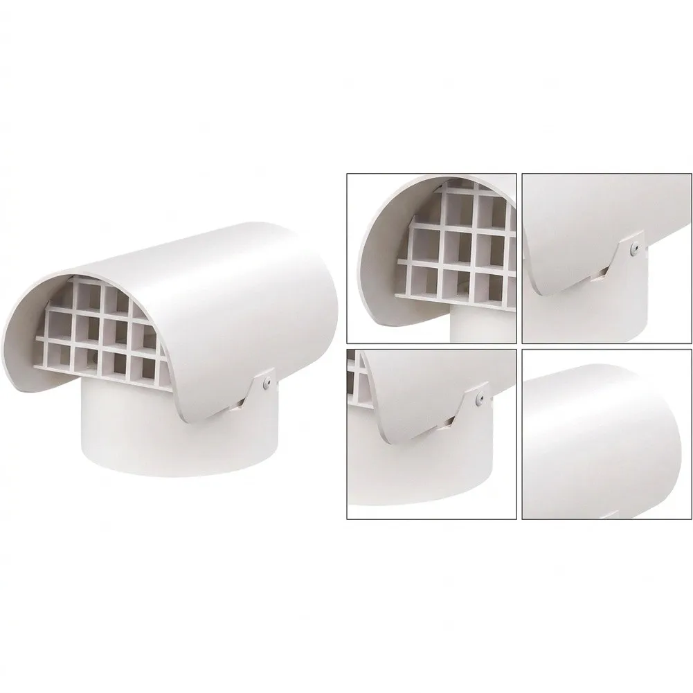 Ventilation System Guard Radon Duct Cover For Extreme Temperatures Endure Harsh Conditions Maintenance Free Duct Cover
