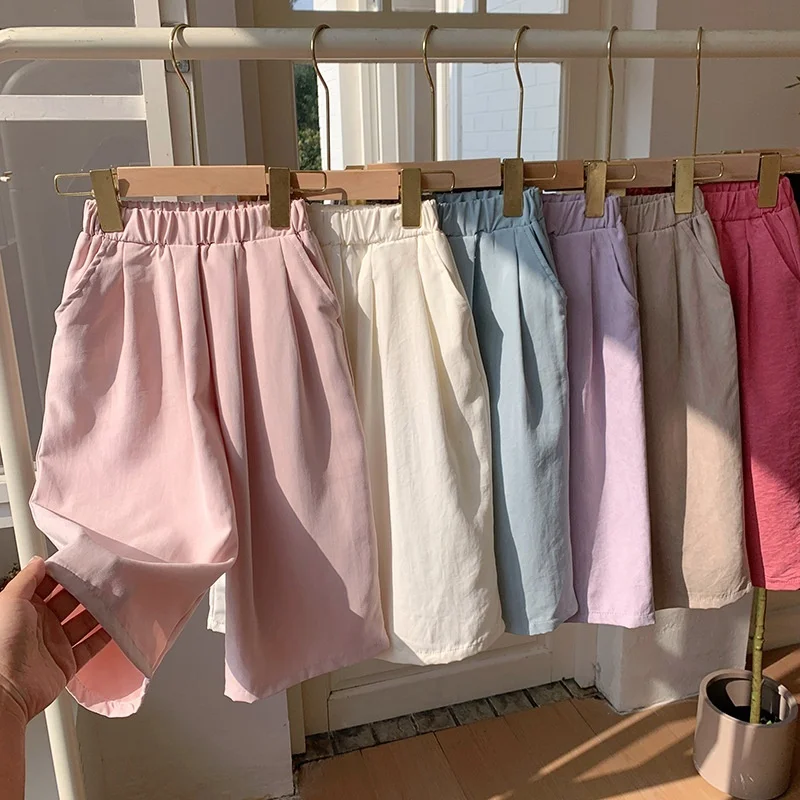 

Casual Teen Girl Clothes 2 To 8 9 10 Years Kids Girls Pants Solid Color Trousers Children's Pants for Cute Elegant Girl Wear