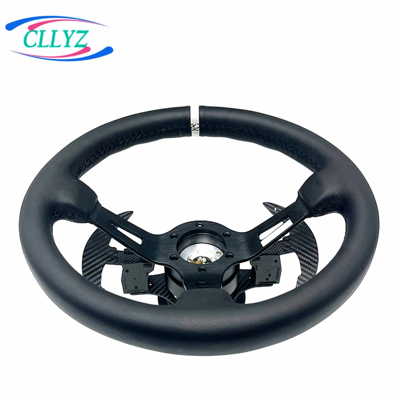 Carbon Fiber Magnetic Paddles Drift Racing Sport Steering Wheel Universal Simulation Steering Wheel Shift Paddles For Car