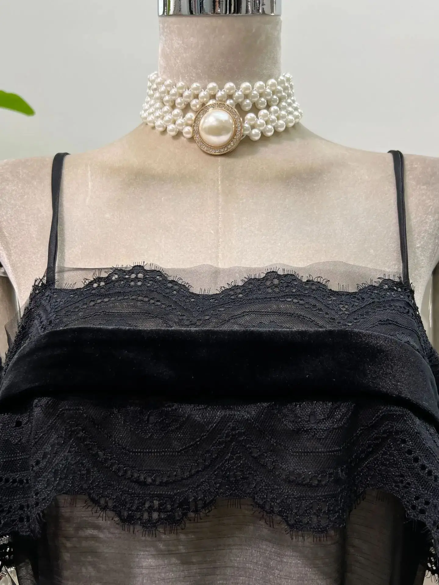 Sexy Square Collare Spitze Patchwork Durchsichtiges Partykleid mit Glöckchen Promi Geburtstag Abend Ballkleider Club Show Wear