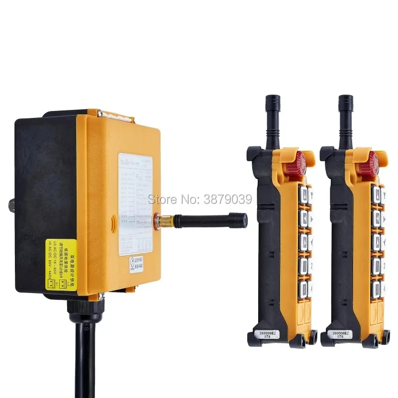 UTING CE FCC F26-B3 (2 Transmitter+1 Receiver) Industrial Wireless Radio Single Speed 10 Keys Crane Remote Control for Crane