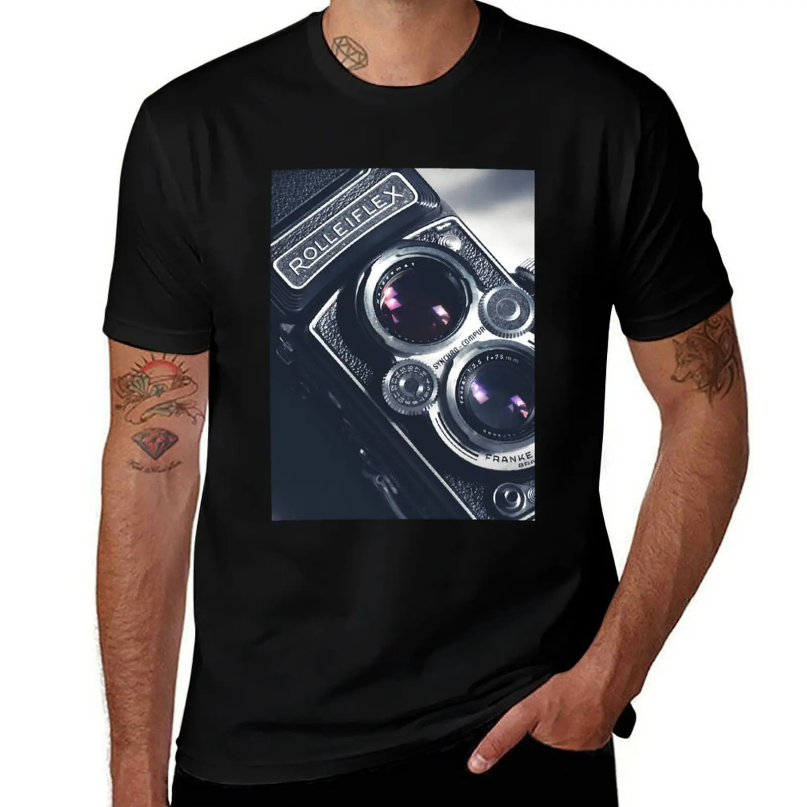 

Wall Camera t Wall Camera mens Poster Studio T-Shirt TLR Film Art Vivian Decor Maier shirts Print Home graphic Office T-Shirt