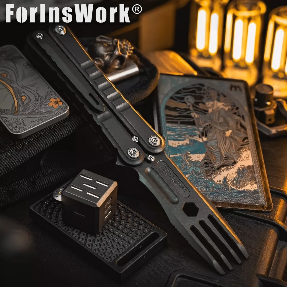 MOYEWORKS BALY FORHS 3.0 Zirconium Tuning Fork Integrated Tail Bottle Opener 6.35mm Bit Hole Window Breaker Bead Toys