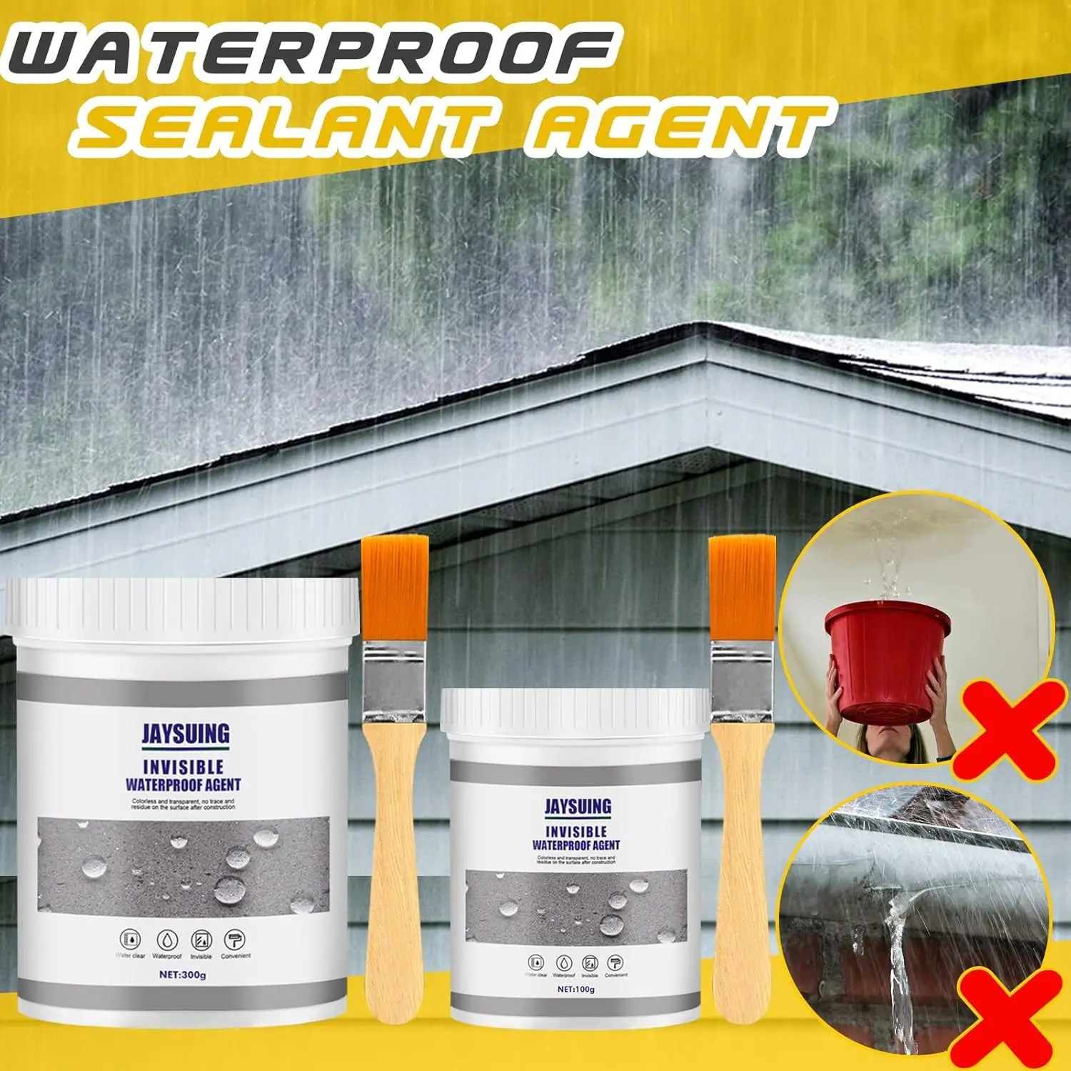 Invisible Waterproof Agent Waterproof Insulating Sealant Transparent Repairing Leak Waterproof Adhesive,Super Strong Bonding image 3