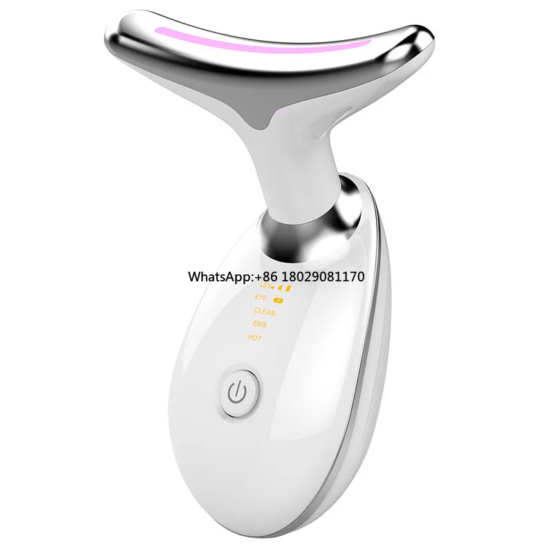 Ultrasonic vibration EMS Microcurrent-Facial-Device Massage Face Roller Face Massager for Skin Care at Home