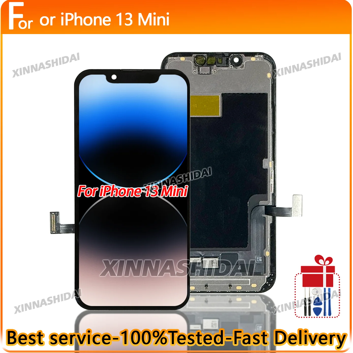 High Quality AAA InCell LCD for iPhone 13 Mini Display Touch Screen Replacement Digitizer Assembly Repair Parts 100% Tested