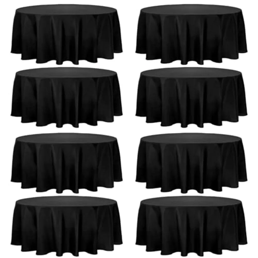 

Pack Tablecloth Table Covers Bulk Washable Polyester Fabric Table Clothes for Wedding Party Reception Banquet Buffet Restaurant