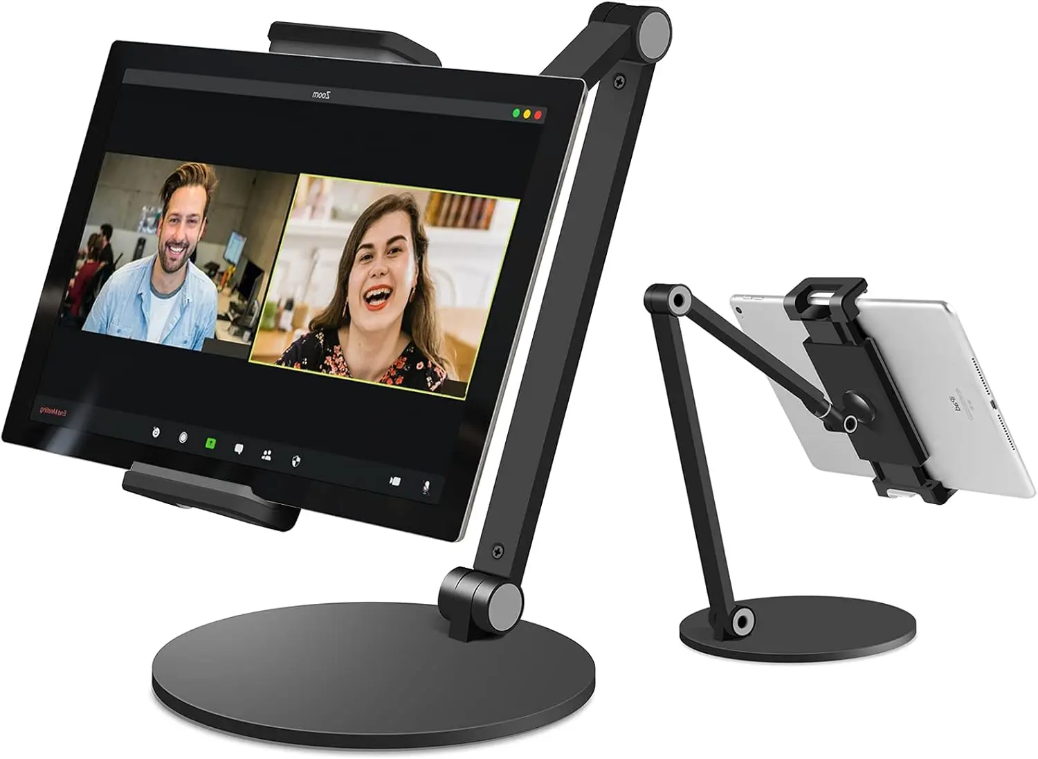 

Multi-Angle Adjustable Tablet Stand Holder for 4.7''-13'' Screens, Compatible with Various Tablets in Black