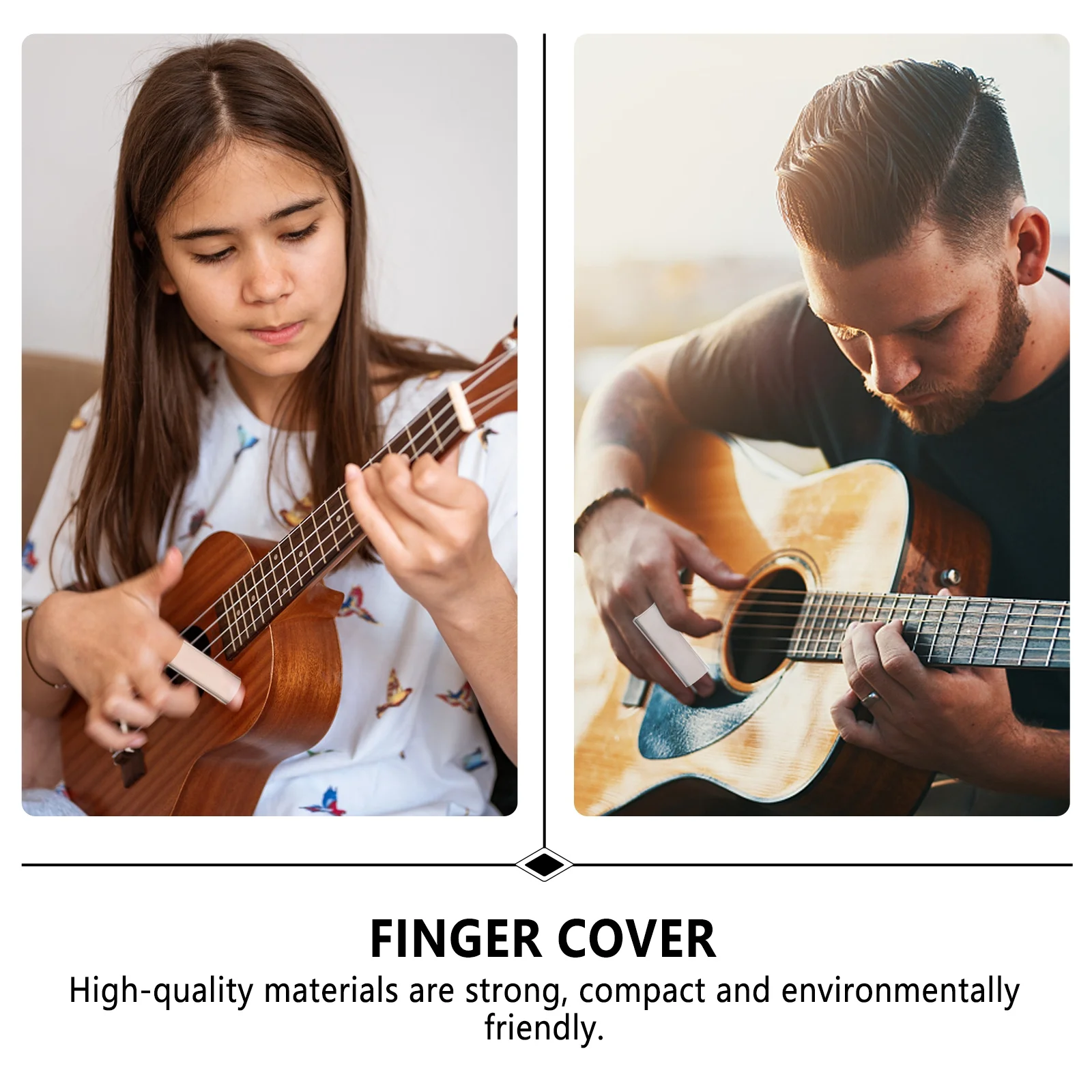 غطاء إصبع شريط منزلق الجيتار عالي الجودة ومحمول ناعم لملحقات الجيتار ذات الصوت الواضح