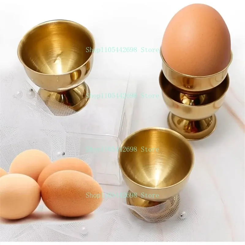 Stainless Steel Egg Holders Set 8Pcs Table Dining Egg Serving Rack Kitchen Gadget