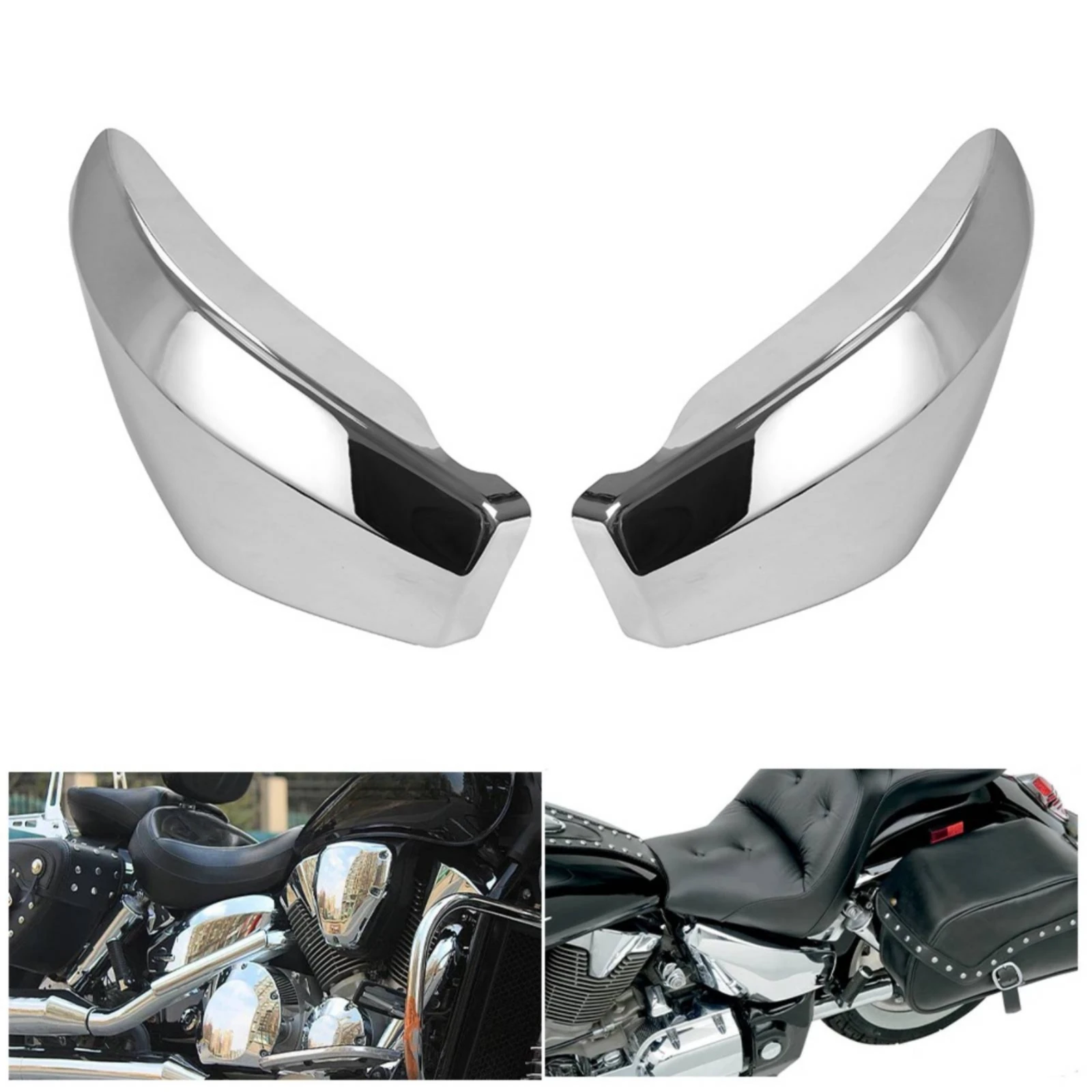 VTX1300 Battery Side Cover Easy to Install Motorcycle Battery Side Cover Slim No Drilling Required for Everyday Riding