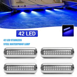 42 LED Waterproof Marine Boat LED Light Underwater Pontoon Transom Lamp Yacht Cabin Deck Tail Lights Accessories