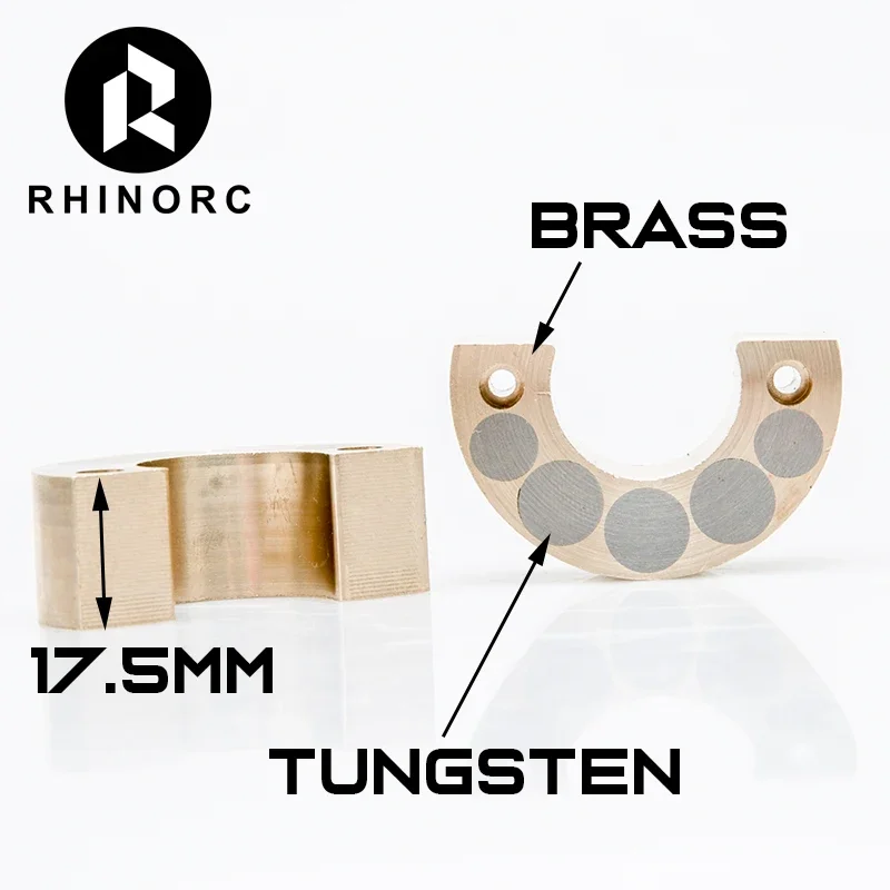 Hot New Brass Tungsten Counterweight For Rhino Capra Shaft 11.85oz/336g 1/10 Pro Creeper Axles Upgrade Parts Counterweight