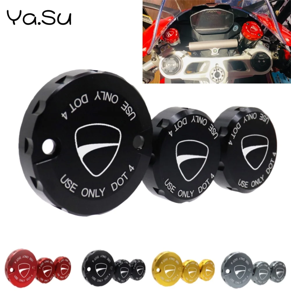 

Motorcycle Front and Rear Brake Oil Pot Cover for Ducati Panigale V4 V4S V2