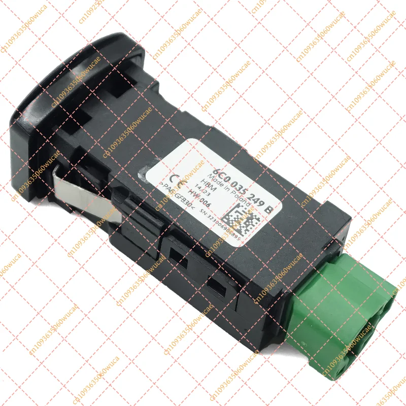 

USB AUX IN Socket, OE 6C0 035 249 B 6C0035249B Fit for VW Golf Convertible Polo Vento Sharan Multivan Scirocco Alhambra