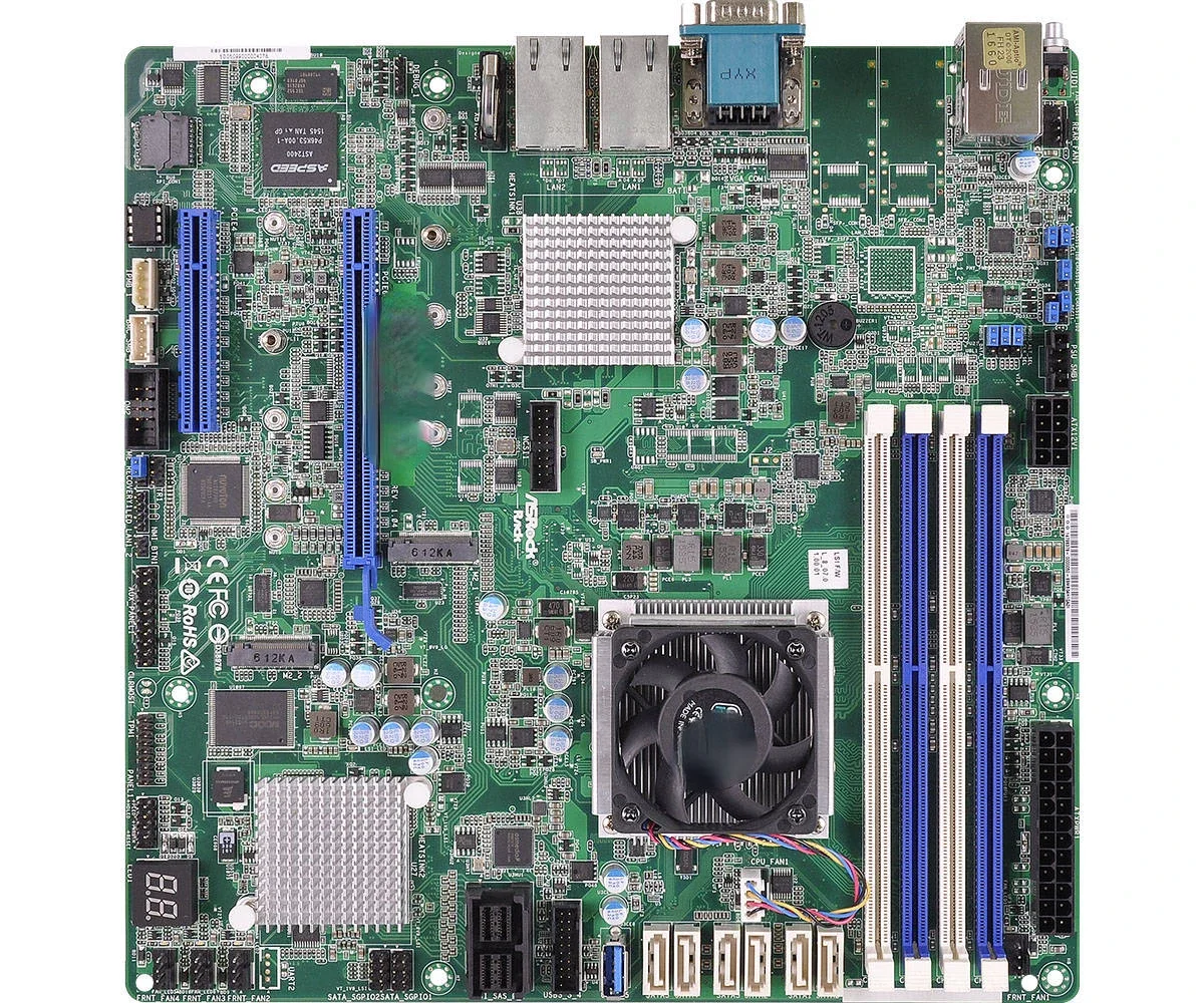 D1541D4U-2T8R Integrated CPU Server Mainboard Intel Xeon D1541 IPMI