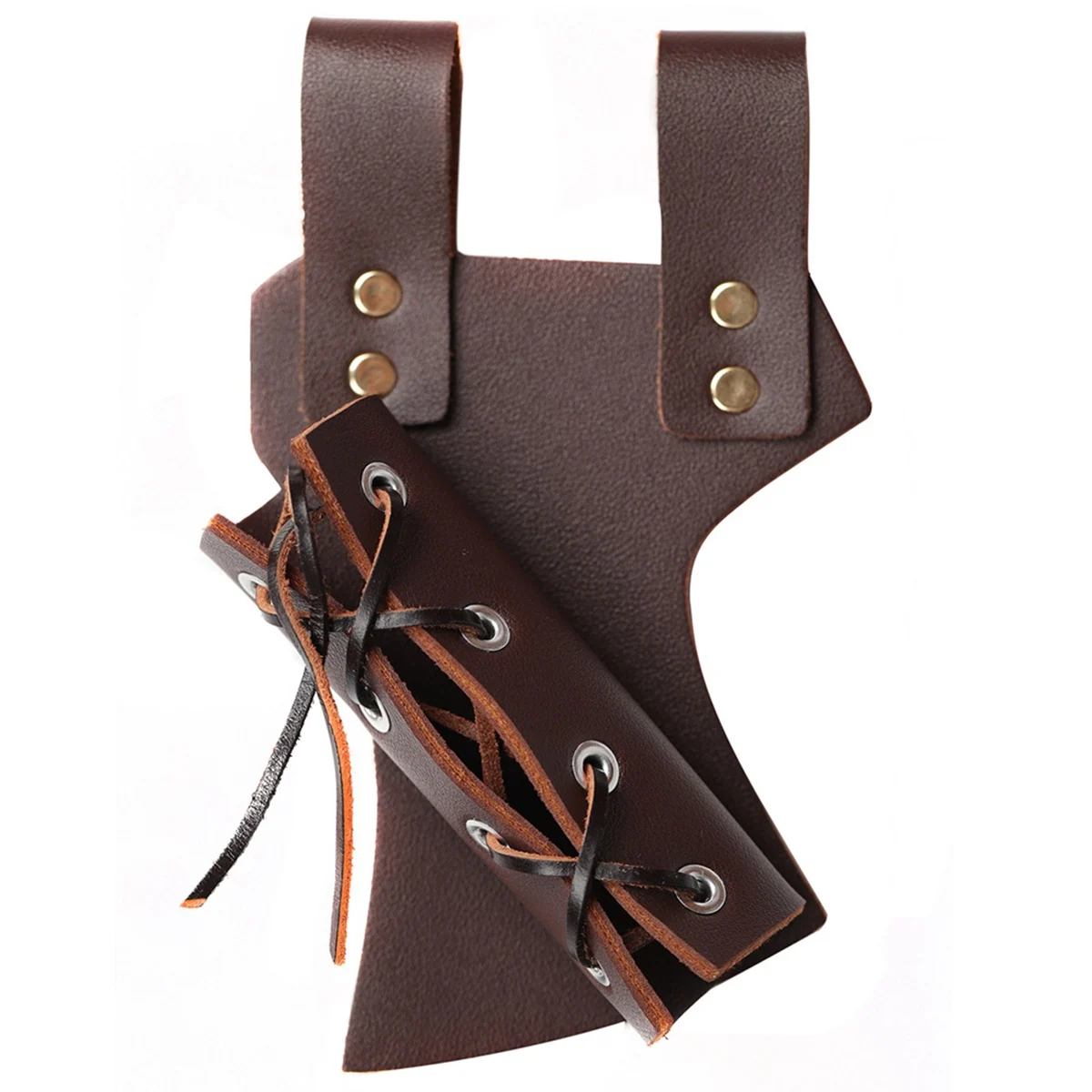 Medieval Shoulder Strap Sword Holder Sheath Scabbard for Adult Men Weapon Cosplay Rapier Ring Belt Holster,Brown