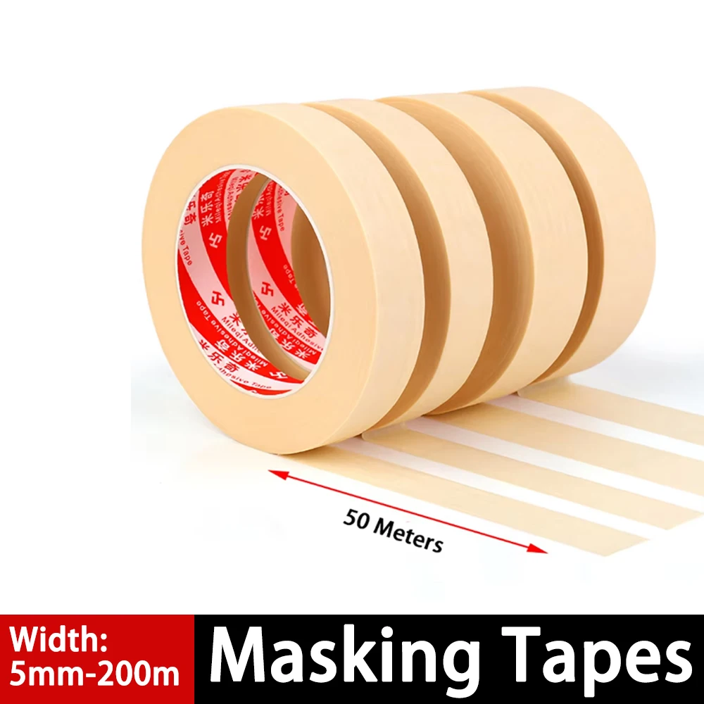 Masking Paper Tape Width 5mm-200mm Spray Paint Paper Art Sketch Paper Decoration Masking Beautiful Seam Paper Sticky Label Paper