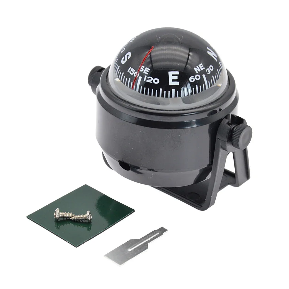 1Pc Waterproof Nautical Compass Sea Pivoting Marine Boat Compass With Electronic LED Light For Marine Navigation Positioning