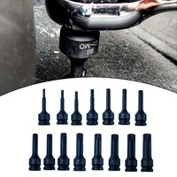 1pc Socket Adapter 3In M5-M19 For 1/2In Drive Wrench Socket Adapter 12Point Socket Screwdriver Bit For Ratchet Wrench Power Tool