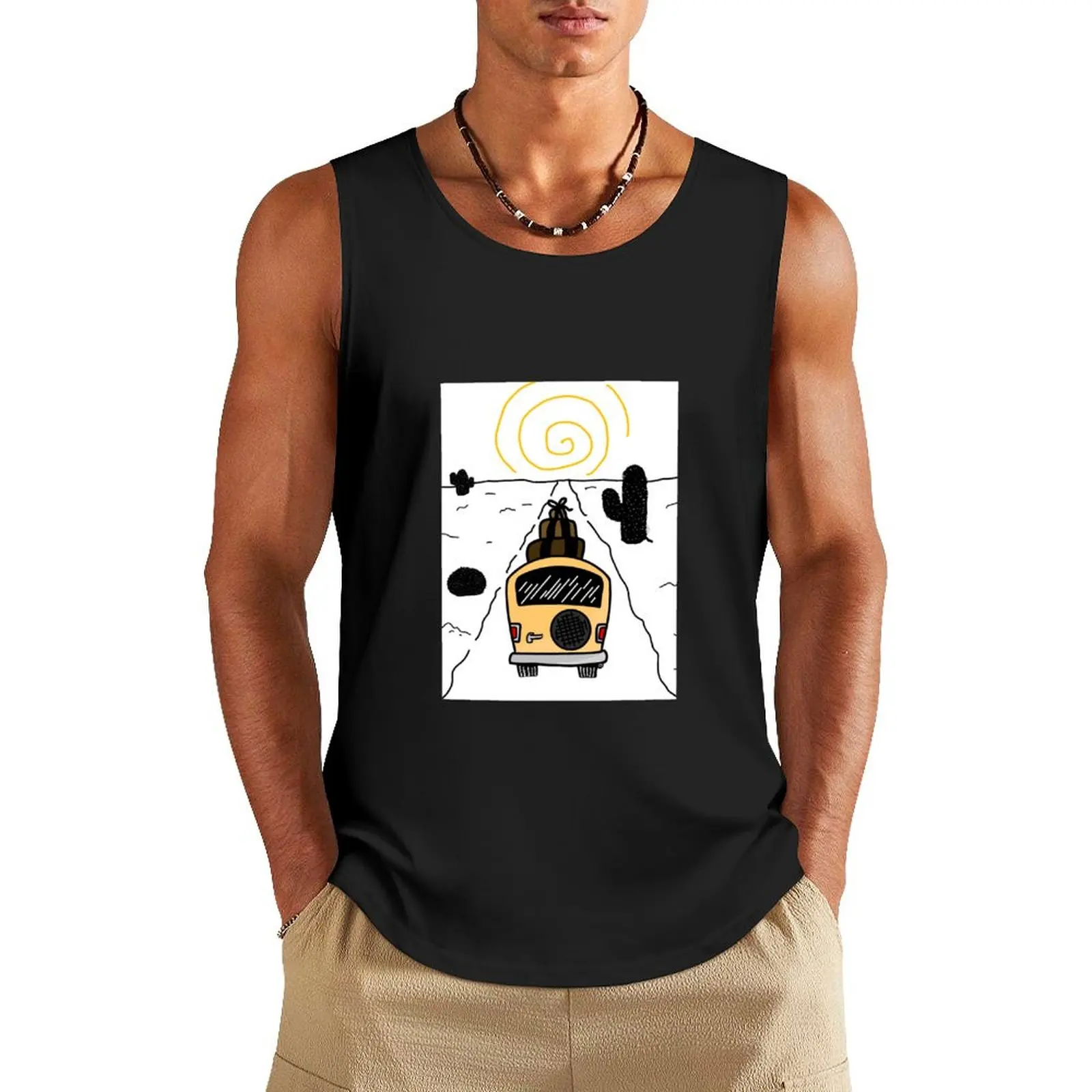

Desert Voyaging Van Tank Top T-shirt Men's gym gym men gym top