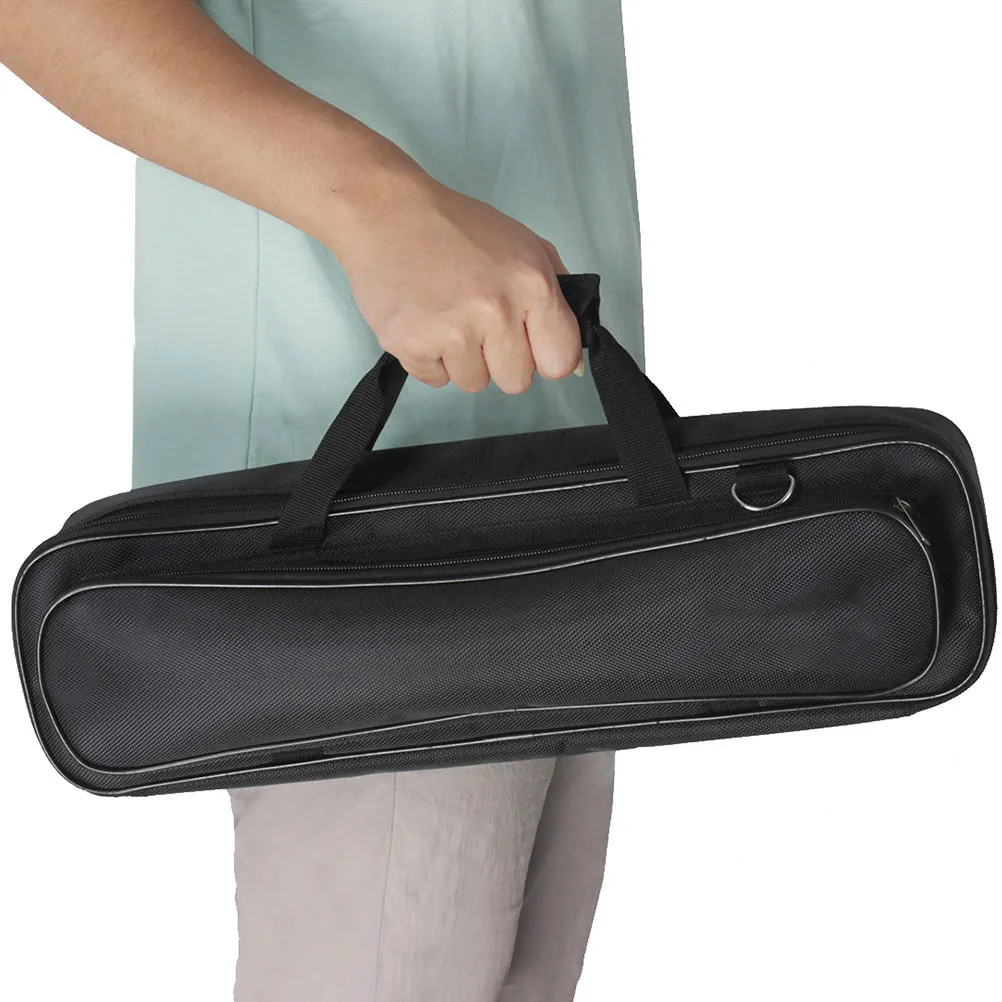 

Storage Bag Oxford Cloth Case Thick Padding Protection Flute Container Shoulder Strap Hand Carry Multi-Hole Compatibility Music