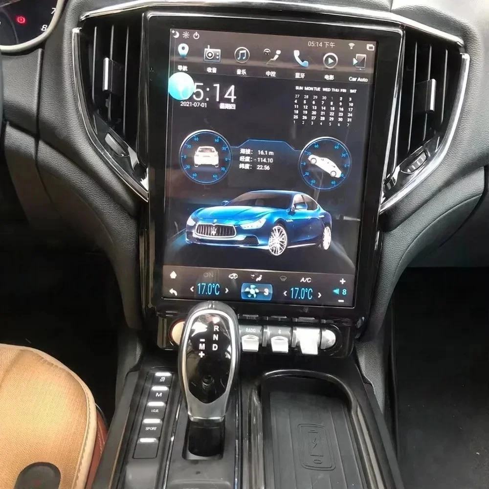 Android 13 Car Radio GPS Navigation For Maserati Ghibli 2014-2019 Multimedia Player Auto Stereo Carplay Touch Screen Head Unit