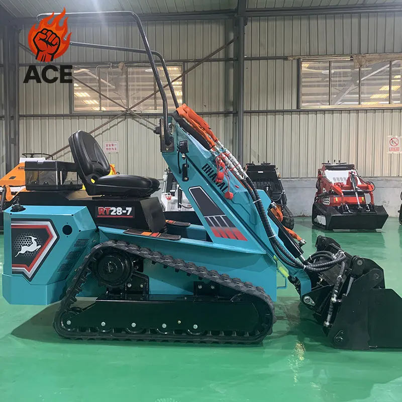 

free shipping track skid steer loader customized skid steer track loader EPA EURO5 kubota skid steer loader with Lawn Mower