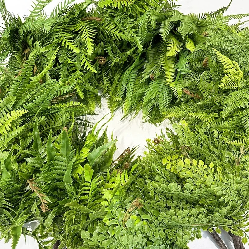 

Artificial Fern Leaves Persian Grass Plant Wall Accessories Greening Materials Landscaping Home Office Decoration