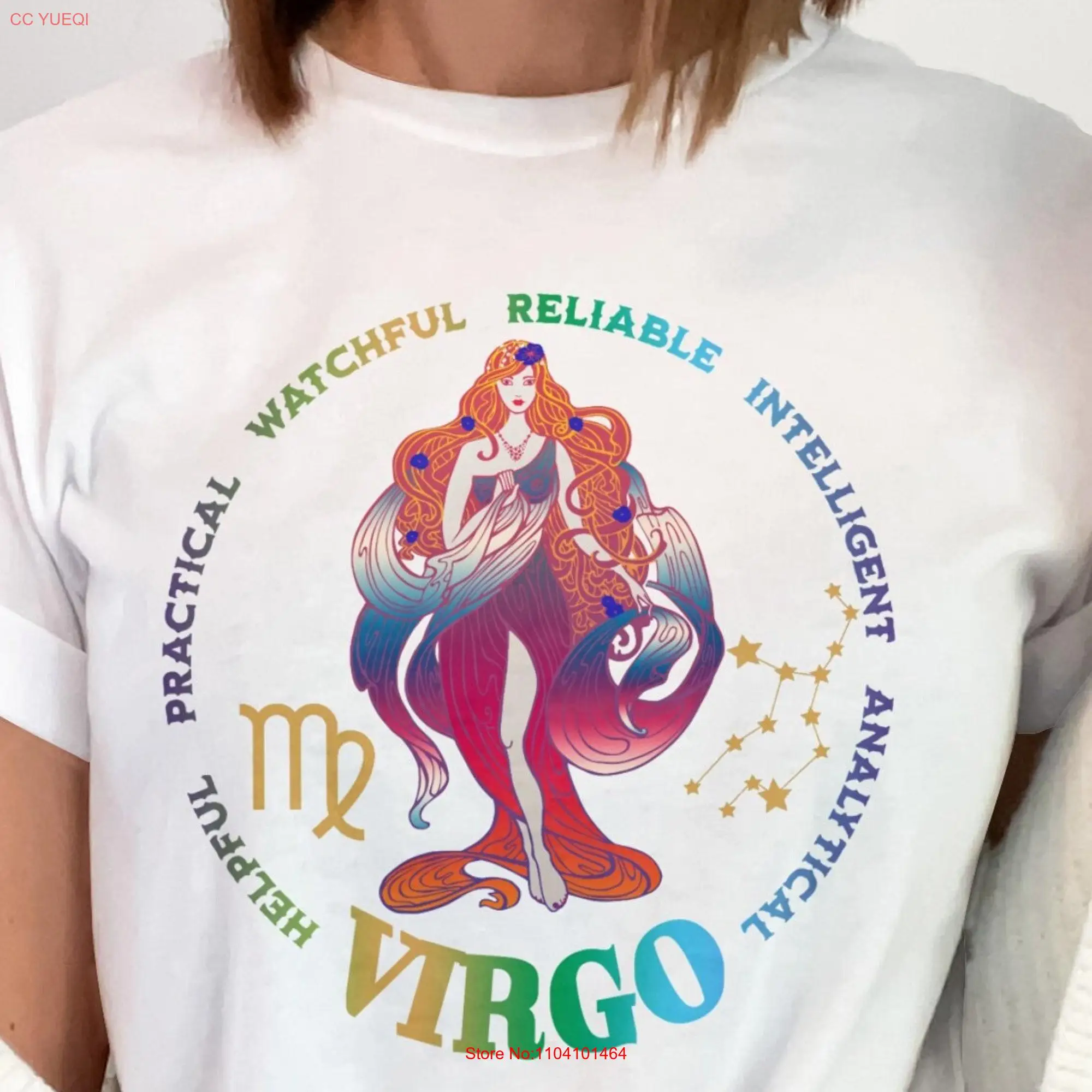 Virgo Zodiac T Shirt SweaT Birthday Astrology for Sign long or short sleeves