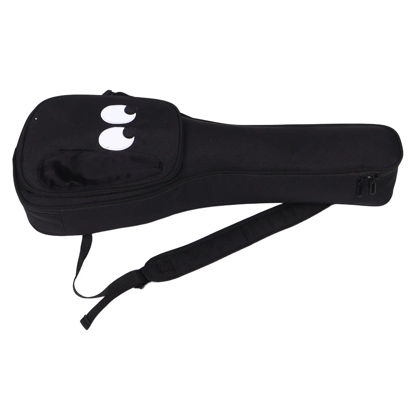 

Черный чехол для укулеле из оксфордской ткани с двойным плечевым ремнем, водонепроницаемая сумка для концертного укулеле с мягкой подкладкой, защитный рюкзак для гитары
