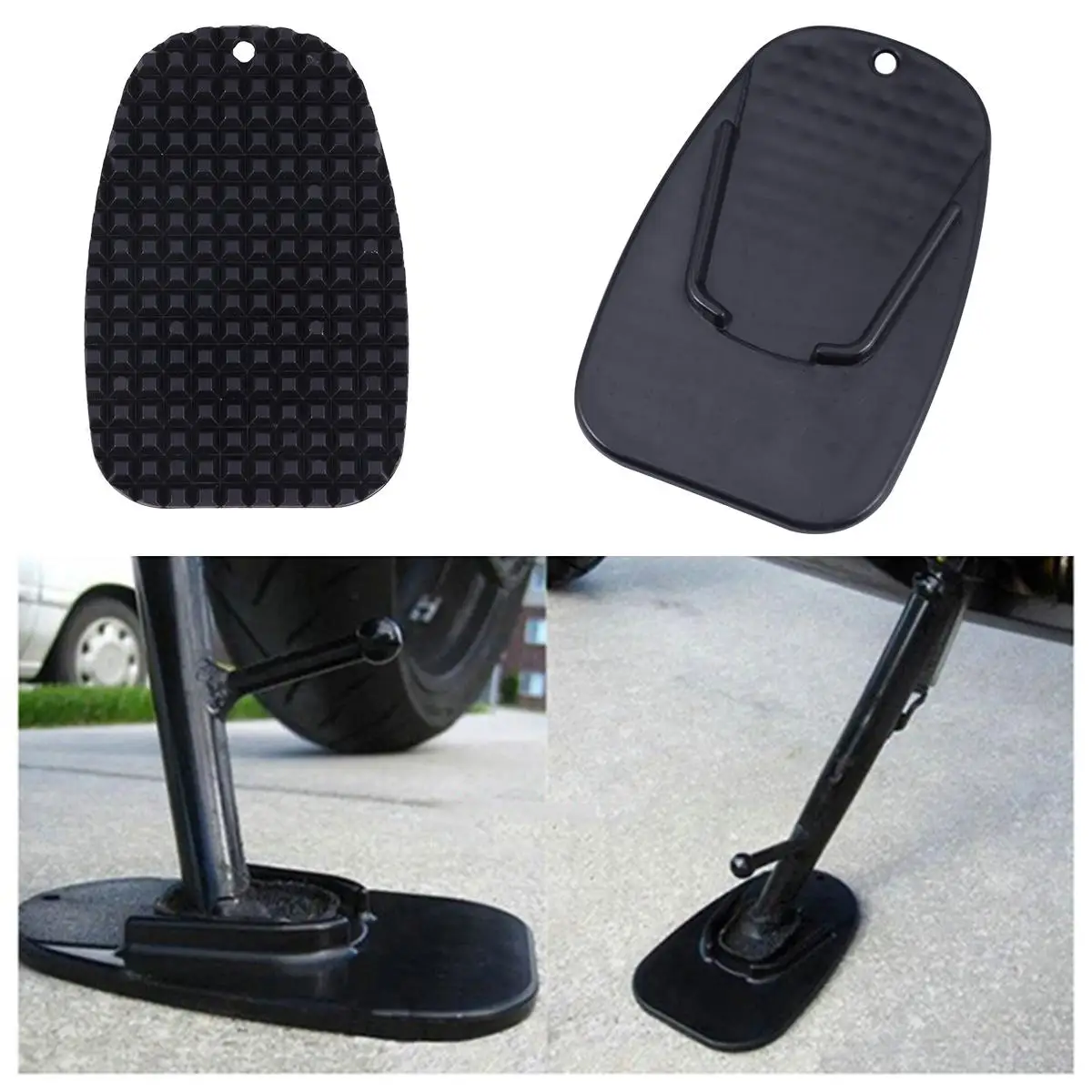 

Motorbike Stand Pads Motorcycle Accessories Kick Support Plate Riding Kickstand