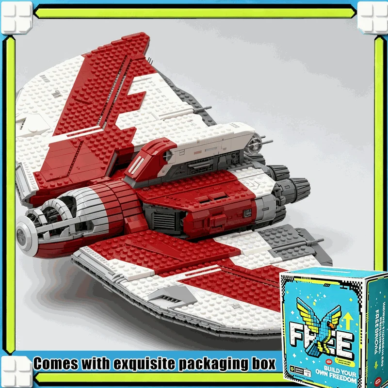 21135PCS MOC T6 Galaxy Shuttle Model Custom Building Blocks Space Warship Display Set Creative Assembly Educational Toy Gift